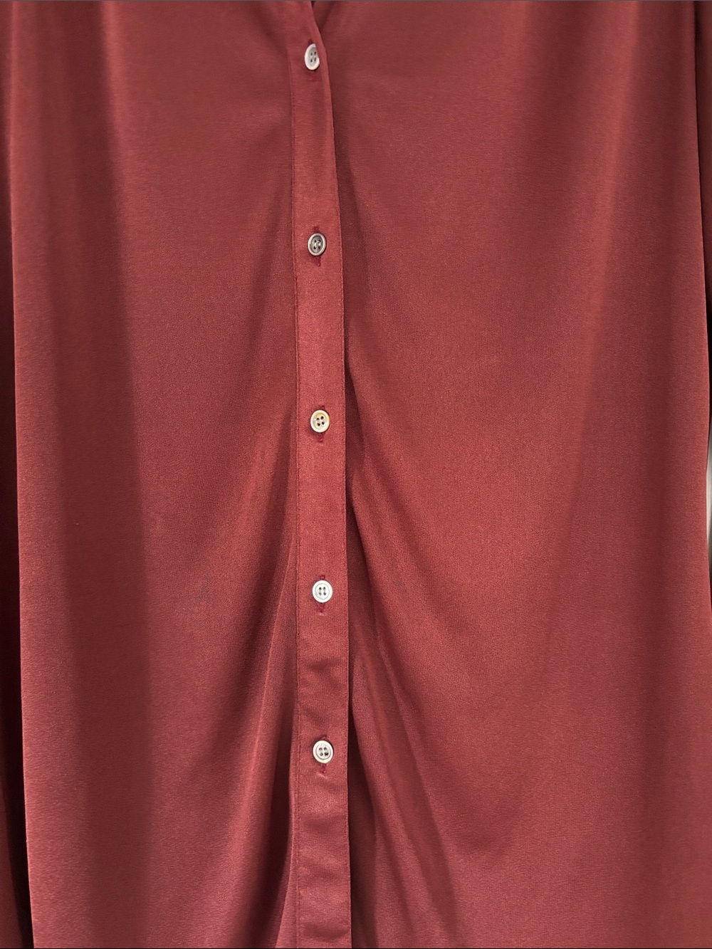 Ports Women's Button-Front Shirt in Rust - Picture 4 of 4